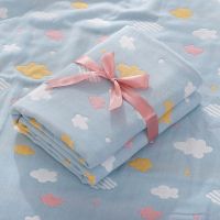 ✼◘❂ 2023 New Fashion Baby Bath Towel Quilt Four-Layer Gauze Spring And Summer Pure Cotton Absorbent Blanket Baby Items Free Shipping