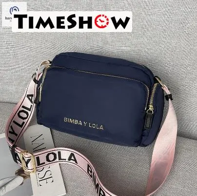 BIMBA Y LOLA Spain Brand Nylon Crossbody Bag Women Luxury Handbags  Waterproof Bag Bolsas Para
