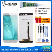 Amorus LCDสำหรับAsus Zenfone 3 ZE520KL LCD 5.2นิ้ว (2016) เปลี่ยนหน้าจอLCDและDigitizer Assembly