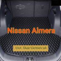 [พร้อมสต็อก] สำหรับ Nissan Almera เสื่อลำต้นลื่นรถขนส่งสินค้าเสื่อหนัง PU