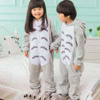 Boy Girl Anime Totoro Kigurumi Cosplay Fancy Soft Pajamas Animal Costume Overall Child Kid Baby Funny Carnival Jumpsuit Onesie