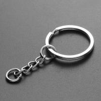 【DT】10pcs 25mm DIY Key Chains Polished Silver Color Keyring Keychain Short Chain Split Ring Key Rings Accessories hot