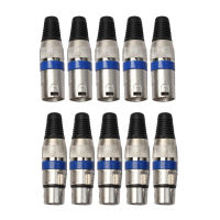 510 Pairs 3 Pin XLR Audio Cable Connector Female MIC Jack Plug Professional Microphone Wire Connector Power Adapter