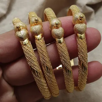 Gold kangan design hot sale for man