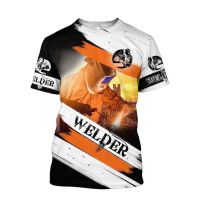 xzx180305   2022 Premium Welder All Over Printed Unisex Shirts MEI NC074 3D T Shirt