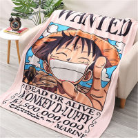 Anime Flannel Blankets Cartoon Character Luffy Blankets for Summer air-conditioning Quilt Home Decor Fashion Party Blanket