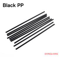 DONGLIONG 10ชิ้น20ซม. ลวดเชื่อมแท่ง Pp/PVC/pe อุปกรณ์ซ่อมกันชนปืนเชื่อมพลาสติก