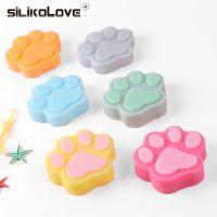 Hot Selling Food Grade Silicone Fondant Dog Footprint Cake Molds Cupcake Cookie Cat Paw Feet Mould Handmade Soap Mold Kitchen Baking Tool