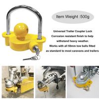 ✗▥ universal Anti-Theft Lock Hitch Coupling Lock Trailer Parts Tow Ball Caravan Camping Anti Theft Trailer Accessories