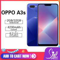 OPPO A3S 16G/32BG/64BGB ให้เลือก เครื่องใหม่ มือ1 เครื่องนอกแท้100% แบต4,230mAh Snapdragon450 มี4สี กล้องคู่ ฟังชั่นเยอะ ถ่ายภาพสวย ออปโป้