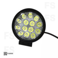 สปอร์ตไลท์กลมแสงสีขาว12V-24V 14LED 42W (มอเตอร์ไซค์และรถยนต์)