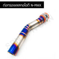 คอไอดี สแตนเลส100% N-MAX สีไทเท งานลายเชื่อมสวยงาม