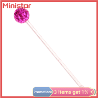 Ministar เครื่องดื่มค็อกเทลที่คนเครื่องดื่มเสื้อลายดิสโก้และคลื่นเสียง1ชิ้นแท่งสนุกผสมช้อนคนด้ามยาวสำหรับงานแต่งงานปีใหม่ตกแต่งงานปาร์ตี้