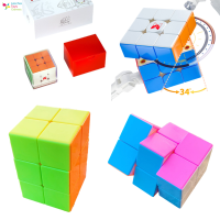 LS【ready Stock】2X3X3 Speed Cube Stickerless Smooth Magic Cubes อาชีพปริศนา Cube สำหรับเด็กสี: ตามที่แสดง QiYi X-Man Tornado V3M 3X3823