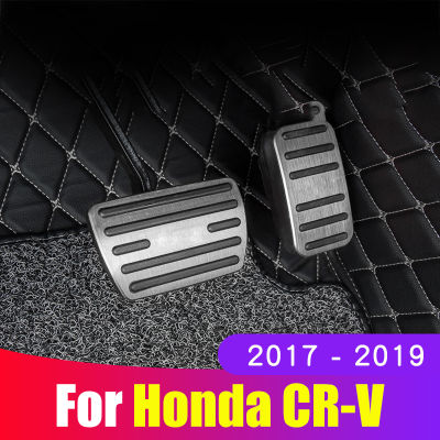 2021Car Non-Drilling Accelerator brake pedal Cover Aluminum pads Interior Refit For Honda CRV 2017 2018 2019 2020 Accessories