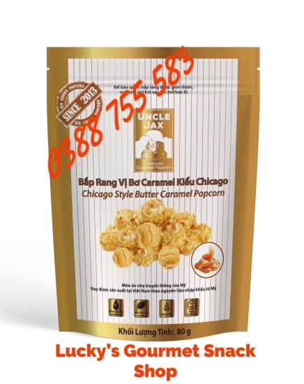 Combo giá sốc 5 gói bắp rang uncle jax vị caramel 80g, hỗn hợp 60g - ảnh sản phẩm 2