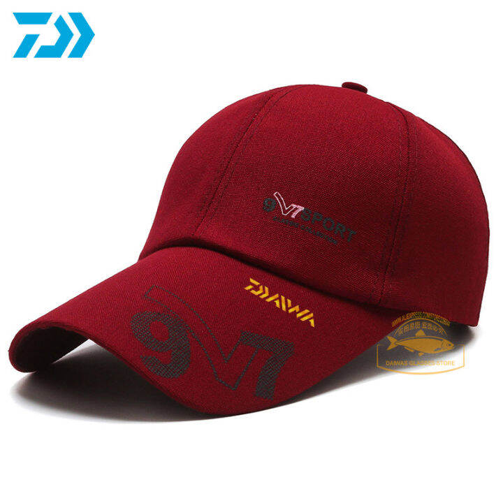 hot-daiwa-summer-mens-fishing-cap-baseball-cap-long-duck-tongue-cap-sunscreen-hat-outdoor-long-brim-fishing-cap-solid-color-sun-hat