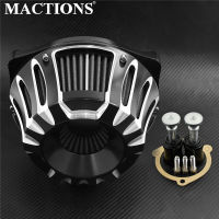 Sandi MACTIONS CNC Crafts Air Filter Cleaner Intake Filter สำหรับ Harley Sportster XL 91-19 Softail 2000-2019 Dyna FXSBSE 13-14 Touring