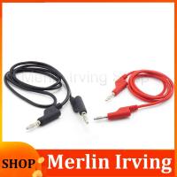 Merlin Irving Shop 10A 4mm Test lead Cable Double Ended Banana to Banana Plug Electrical Dual Testing Cord 4mm for Multimeter 1M length