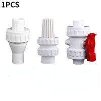 1PC PVC Union Ball Valve การบีบอัดตรวจสอบวาล์วข้อต่อขยายสำหรับท่อจ่ายน้ำ Quick Connector อุปกรณ์เสริม