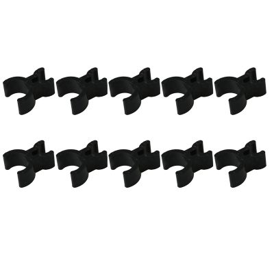 10Pcs Trumpet Pencil Clip Black Durable French Horn Pencil Clips Make Notes Fits Inside Pipe