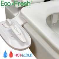 Ecofresh Hot And Cold Self Cleaning Bidet For Toilet Seat Heated Water Sprayer Dual Nozzle Warm Water Non Electic Bidet Shattaf