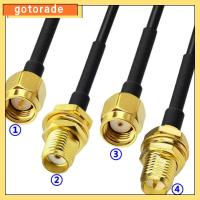 GOTORADE RG316 RG174 LMR100 ขั้วต่อ COAXIAL RF อาร์พี จีบแบบจีบ ย้อนกลับหัว RF ปลั๊ก SMA ตัวผู้/ตัวเมีย คุณภาพสูงมาก ปลั๊กตัวผู้ SMA