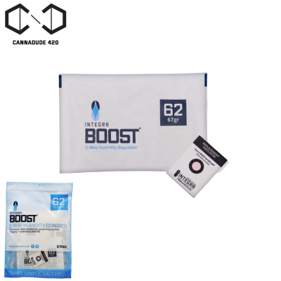 (ส่งไว) Boost 2 - way 62% rh 4 / 8 / 67 Gram Integra Boost 62% ซองควบคุมความชื้น ซองบ่มสมุนไพร ขนาด  4, 8 และ 67 กรัม