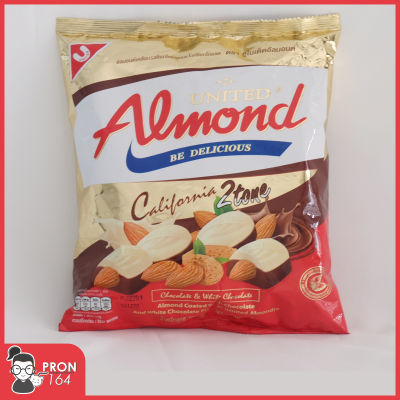 United Almond**Chocolateช็อกโกแลตเคลือบอัลมอนล์รส 2 Tone***275กรัม/จำนวน 50เม็ด***