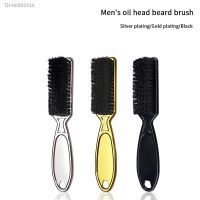 ┇♀ Electroplating handle comb haircut soft hair cleaning brush hairdresser neck duster broken hair comb hair styling tool comb