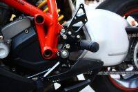 เกียร์โยง Rearsets 848 1098 แบร์น Mothracing อลูมิเนียมเกรด 7075 T651 แบริ่งข้างละ2ตลับ สเแตนเลส(65) สีดำ