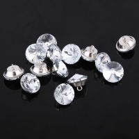 50PCS Rhinestone Crystal Upholstery Buttons 50PCS Acrylic Crystal Buttons Sewing Fastening Buttons for Decoration