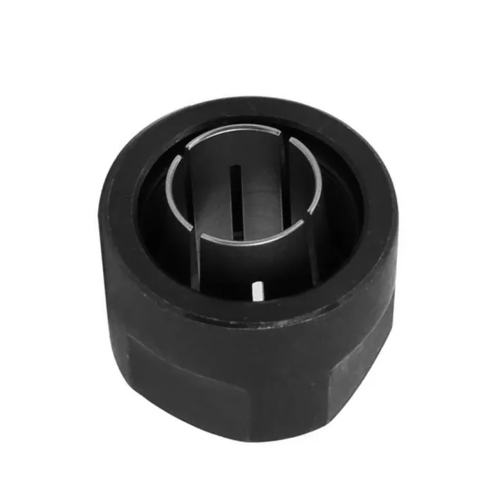 Plunge Router Collet Nut 1/2 Inch 21*27mm Black Engraving Trimming