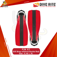 DIVE RITE-FIN XT (S/S Strap w/Swivel Buckle Red)