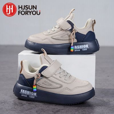 2023 New Style Spring Children Shoes PU Leather Waterproof Sports Shoes Kids Lightweight Girls Boys Casual Fashion Sneakers