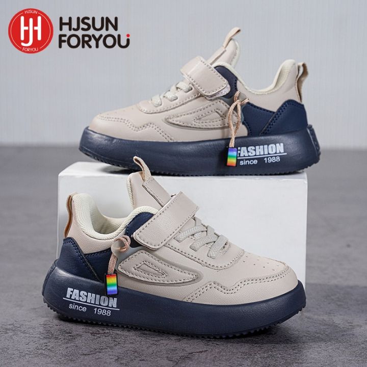 2023-new-style-spring-children-shoes-pu-leather-waterproof-sports-shoes-kids-lightweight-girls-boys-casual-fashion-sneakers