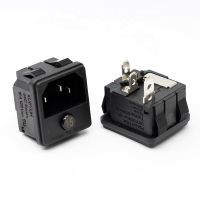 Kuoyuh 88D series Miniature Overload Protector 15A Electrical button Reset Circuit Breaker with C14 IEC Socket