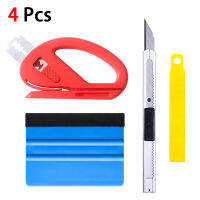 Licheers 【CODs&amp;Free Shipping】 3/4pcs Car squeegee scraper vinyl wrap tools kit