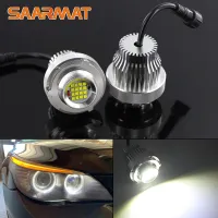 2 * Angel Eyes ไฟ LED Marker ไม่มีข้อผิดพลาดสำหรับ BMW 5-Series E61 LCI ไฟหน้าฮาโลเจน Halo Ring หลอดไฟชุดไฟหน้ารถ