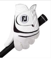 FootJoy กีฬากลางแจ้งขี่จักรยานกอล์ฟสำหรับผู้ชายและผู้หญิงผ้าไมโครไฟเบอร์มือซ้ายและขวาระบายอากาศได้ดีหนังแกะไม่ถุงมือกันลื่นนำเข้าของแท้