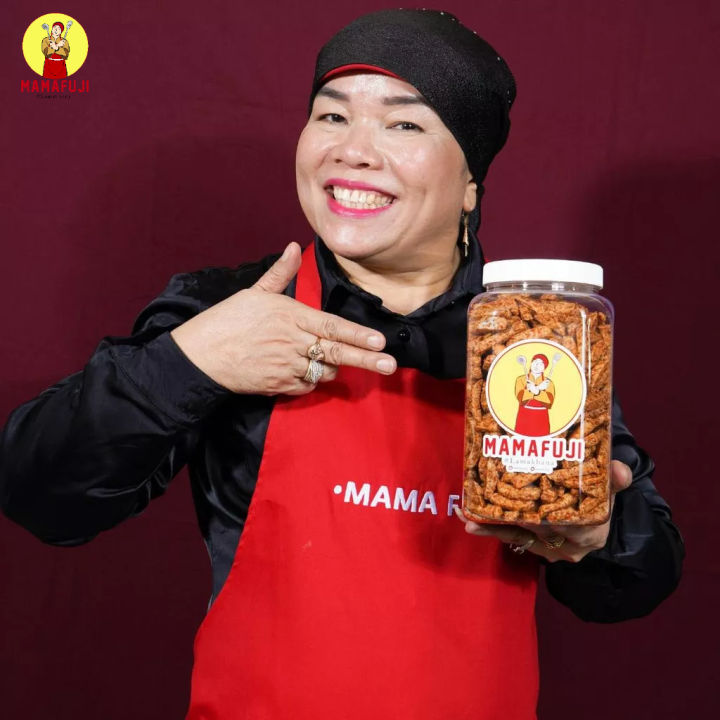 Mama Fuji Basreng Pedas Daun Jeruk Original Balado 850 Gram