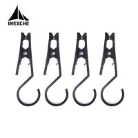 № 4 Pcs/set Outdoor Tent Canopy Cloth Clip Hook Holder Portable Storage Hook Multifunctional Tool Tent Camping Accessories