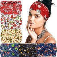 New Christmas printed headband hair accessories from Europe and America