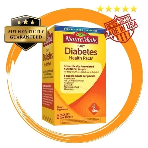 Nature Made Daily Diabetes Health Pack 6 Supplement Per Pack ...