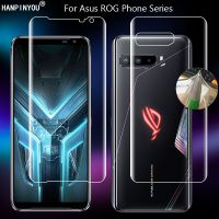 ฟิล์มป้องกันหน้าจอแบบอ่อนสำหรับ Asus ROG Phone 6 5 5S Pro 3 2 ZS661KS Strix ใส TPU เคลือบป้องกันรอยนิ้วมือไฮโดรเจลคลุมทั้งหมด