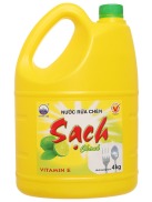 Can Nước rửa chén NET Sạch 4KG Vitamin E hương chanh Trà xanh