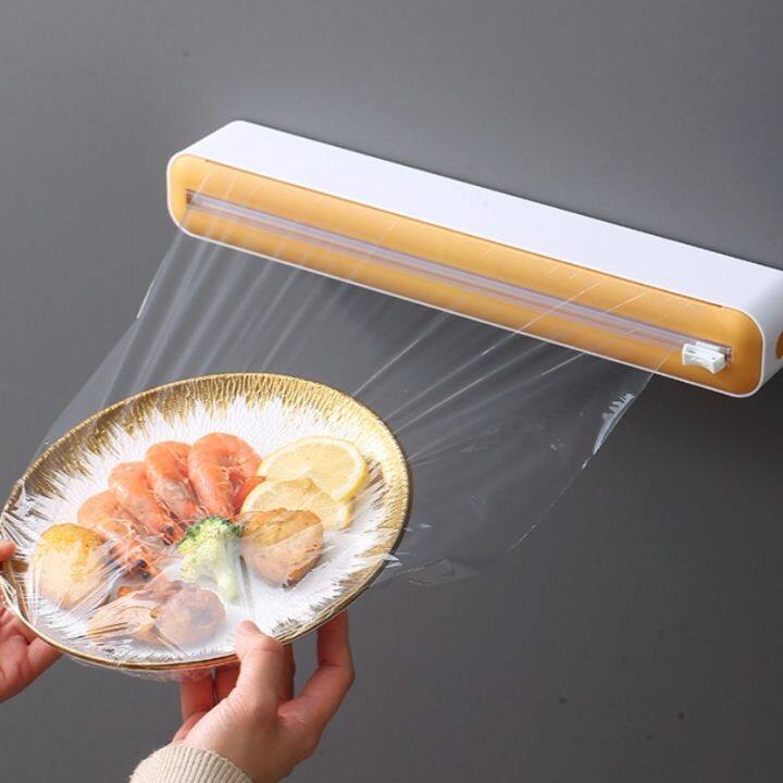 Kitchen Plastic Wrap Dispensers Food Film Dispenser Saran Wrap ...