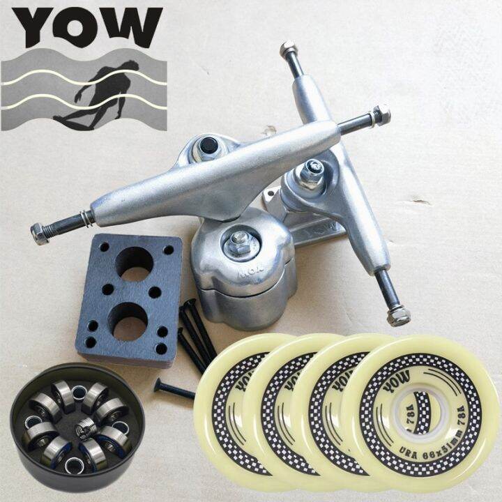 Meraki Yow Surf Skateboard Trucks Good Quality 5Mm Spring Silver Color