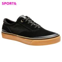 รองเท้าสเก็ตหุ้มส้นสำหรับผู้ใหญ่รุ่น Vulca 500 (สีดำ/พื้นยาง) Vulca 500 Adult Low-Top Skate Shoes - Black/Rubber Sole