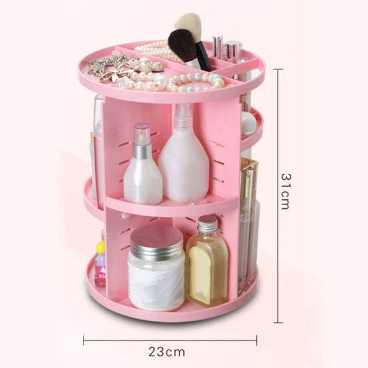 Rotating Cosmetic Organizer 360 Degree Makeup Display Cosmetic Spinning